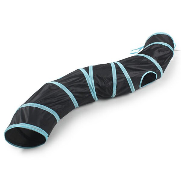 Pet Cat Bending S-shaped Collapsible Tunnel Toys - Image 6