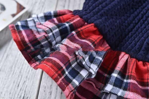 Dog Plaid Skirt Princess Skirt Autumn And Winter Pet Clothes - Image 2