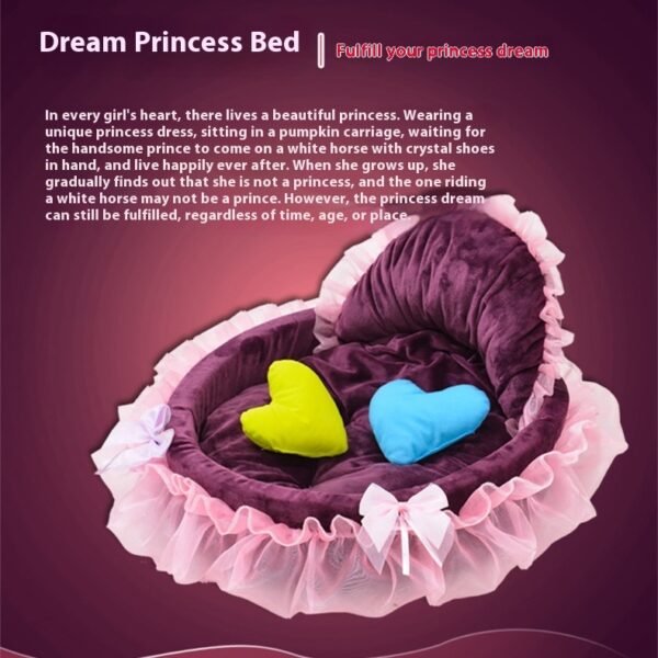 Pet Supplies Cute Princess Bed Cute Lace Teddy - Image 3