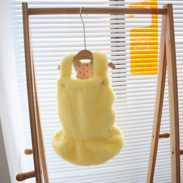 Dog Clothes Pet Autumn And Winter Warm Rabbit Fur Princess Skirt - Image 3