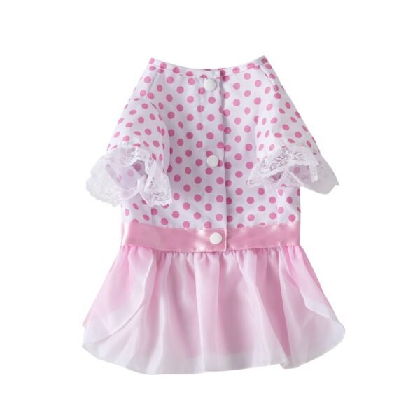 Dog Clothes Pet Polka Dot Breathable Princess Tulle Skirt - Image 2