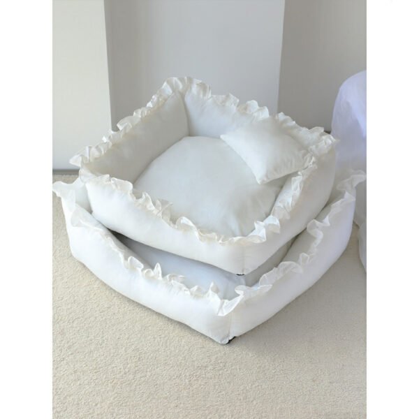 Super Comfy Princess Dog Bed Sofa Pet Kennel House Mat for Small Dogs Cat Teddy - Image 9