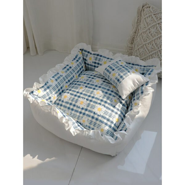 Super Comfy Princess Dog Bed Sofa Pet Kennel House Mat for Small Dogs Cat Teddy - Image 7