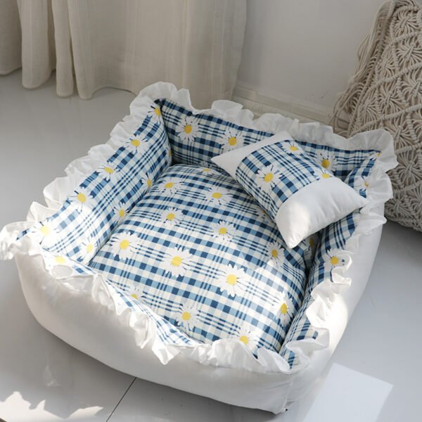 Super Comfy Princess Dog Bed Sofa Pet Kennel House Mat for Small Dogs Cat Teddy - Image 2