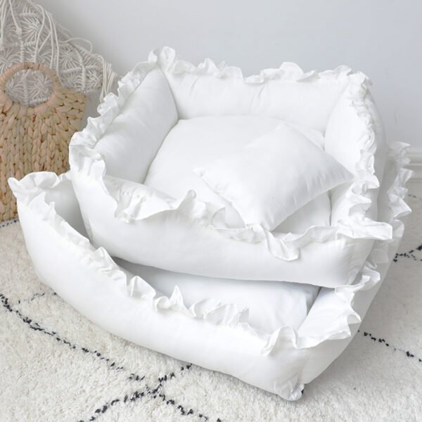Super Comfy Princess Dog Bed Sofa Pet Kennel House Mat for Small Dogs Cat Teddy - Image 3