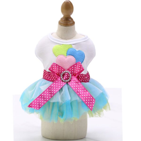 Pet Dog Lips Gauze Dress Princess Dress - Image 4
