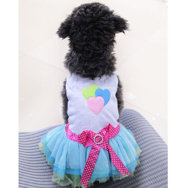 Pet Dog Lips Gauze Dress Princess Dress - Image 5