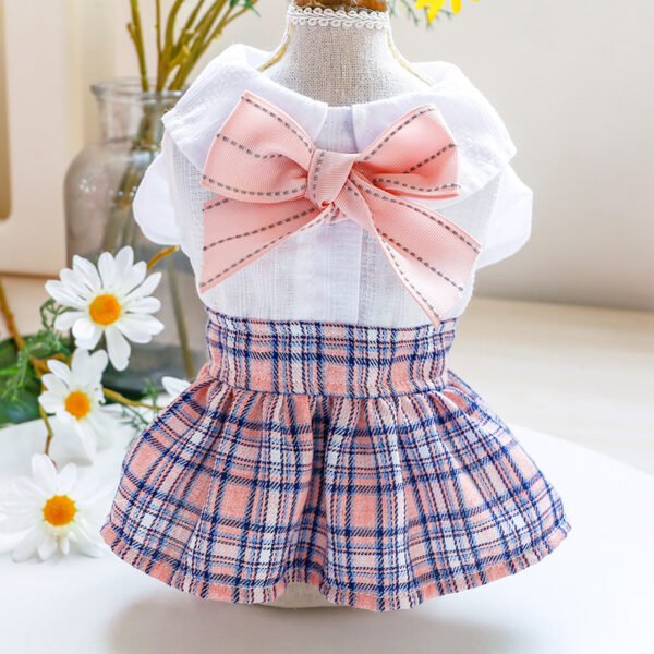 Spring Summer Pet Dog Clothes Sweet Princess Skirt Lattice - Image 5