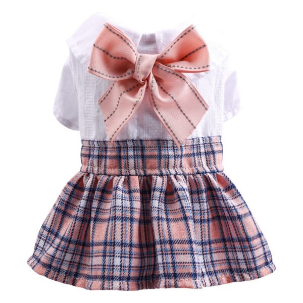 Spring Summer Pet Dog Clothes Sweet Princess Skirt Lattice - Image 2