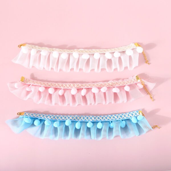 Lace Princess Pet Adjustable Collar Collar Cat Dog Photo Accessories Foreign Trade Asian Chinese Style Necklace - Image 4