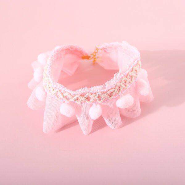 Lace Princess Pet Adjustable Collar Collar Cat Dog Photo Accessories Foreign Trade Asian Chinese Style Necklace - Image 6