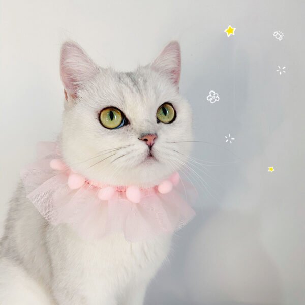 Lace Princess Pet Adjustable Collar Collar Cat Dog Photo Accessories Foreign Trade Asian Chinese Style Necklace - Image 3