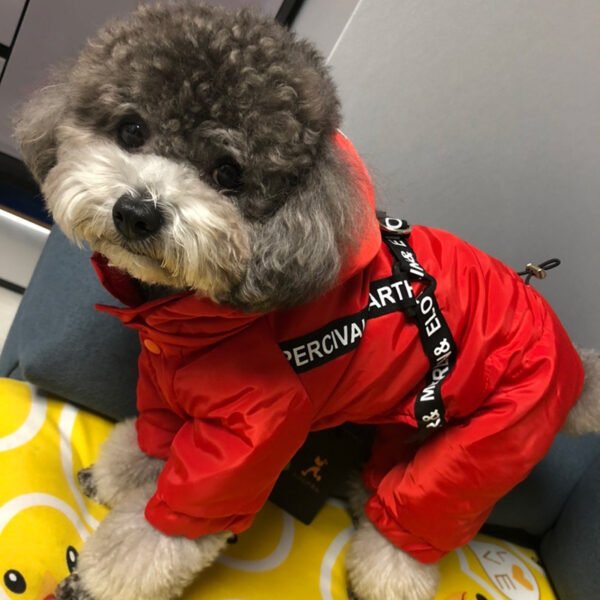 Small Dog Bichon Winter Pet Winter Clothes Four-Legged Warm - Image 3