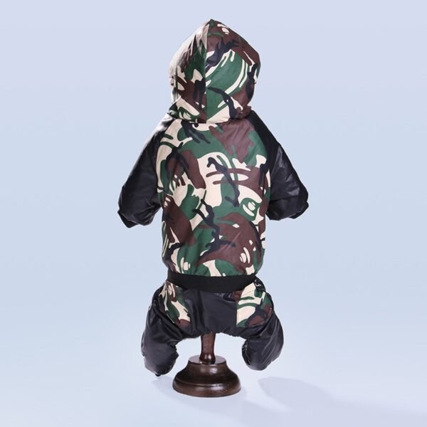 Pet Clothes Autumn Winter Camouflage Hooded Pet Clothing - Image 2