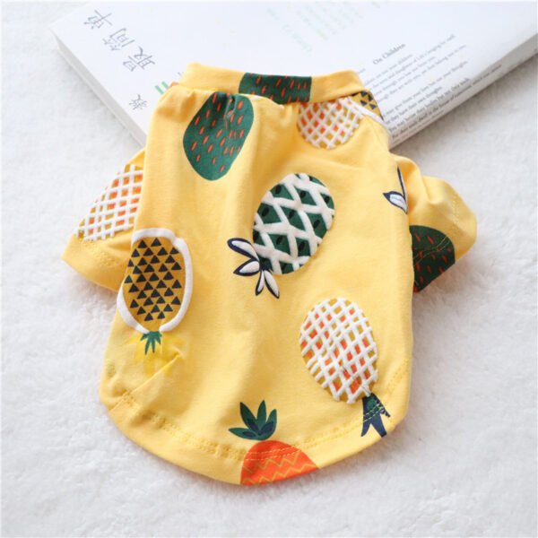 Summer Thin Pet Skirt Dog Clothes Teddy Hiromi Bichon Small Dog Princess Skirt T-shirt Cat Clothes - Image 3
