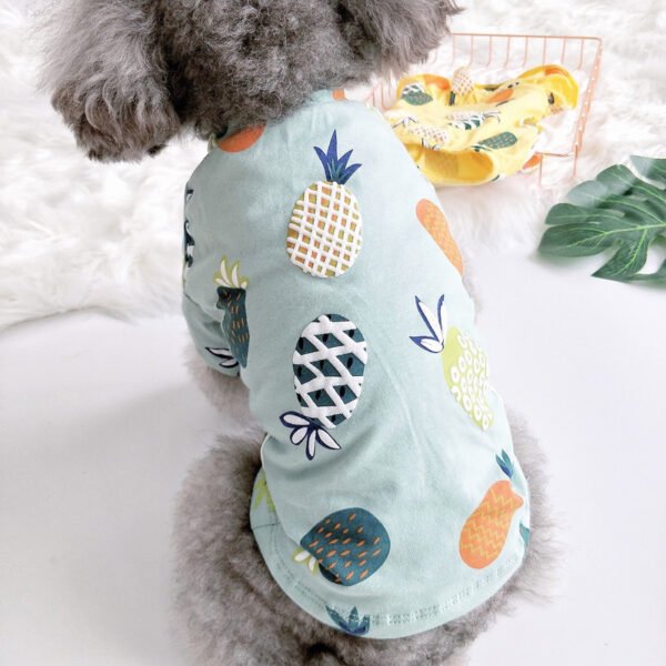 Summer Thin Pet Skirt Dog Clothes Teddy Hiromi Bichon Small Dog Princess Skirt T-shirt Cat Clothes - Image 4