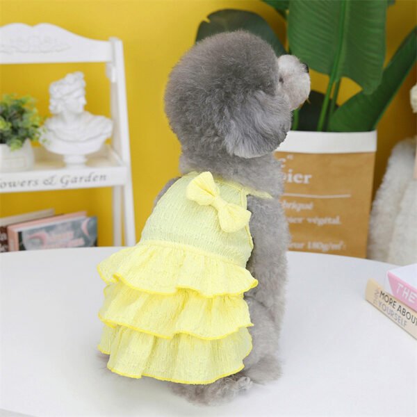 Pet Dog Princess Dress Thin Teddy Bichon Small Dog Clothing Hair Candy Layered Skirt - Image 4