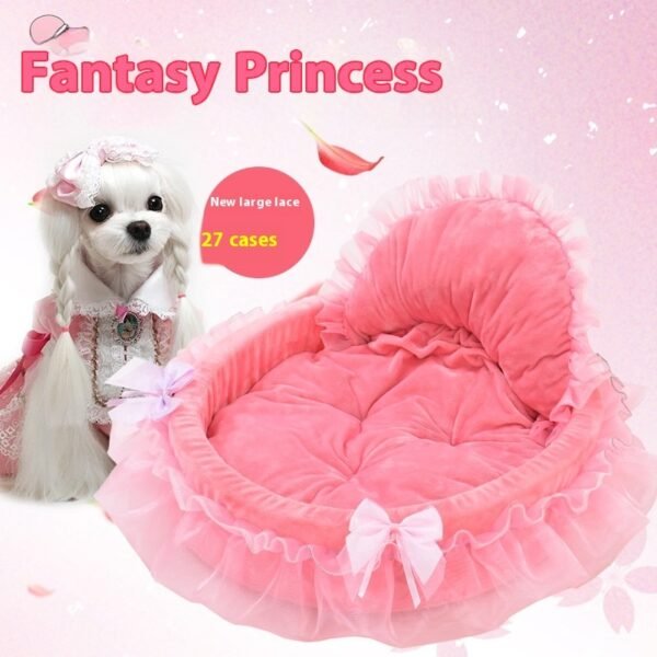 Pet Supplies Cute Princess Bed Cute Lace Teddy - Image 4