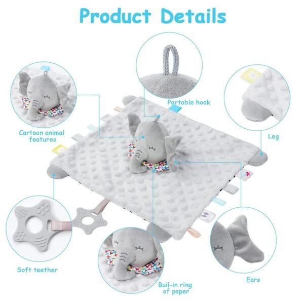 Pet And Kid Comforter Blanket Teether Soft Plush Newborn Sleeping Dolls Fashion Sleep Toy Soother Appease Towel Bibs - Image 7