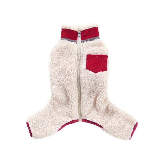 Pet Winter Plush Collar Padded Coat - Image 5