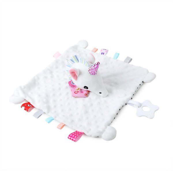 Pet And Kid Comforter Blanket Teether Soft Plush Newborn Sleeping Dolls Fashion Sleep Toy Soother Appease Towel Bibs - Image 2
