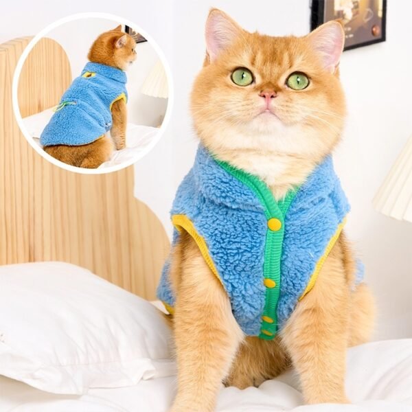 Pet Cat Winter Warm Vest - Image 10