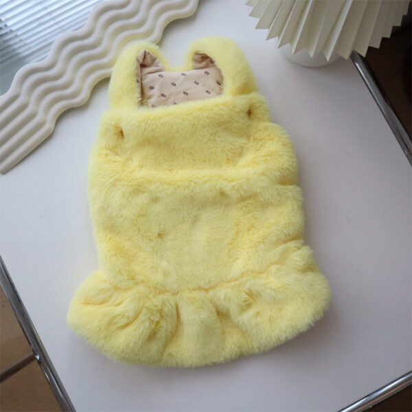 Dog Clothes Pet Autumn And Winter Warm Rabbit Fur Princess Skirt - Image 6