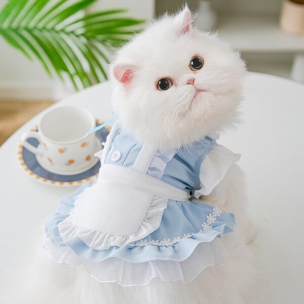 Thin Cat Princess Dress Two Feet Dog Pet - Image 5