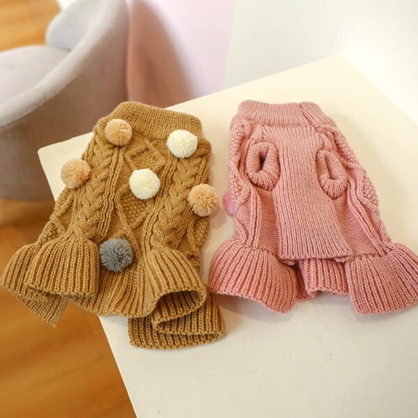 Pet Warm Warm Skirt Princess Ball Ball Woolen Skirt - Image 6