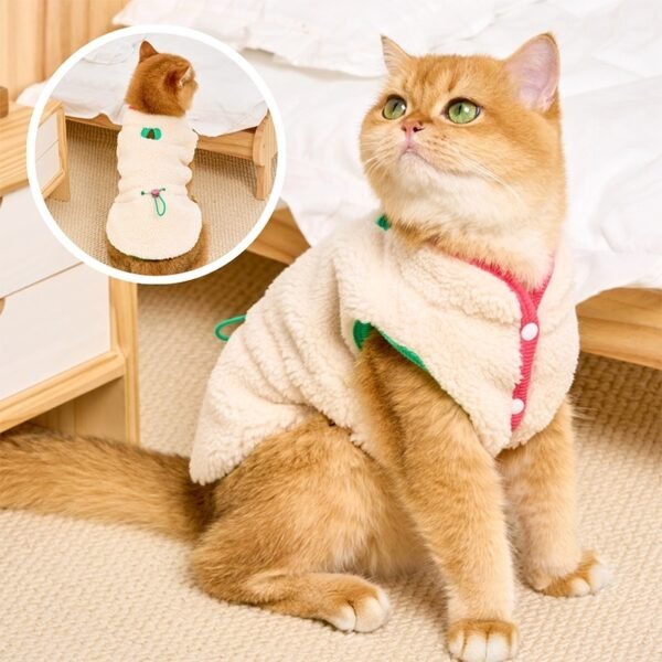 Pet Cat Winter Warm Vest - Image 2