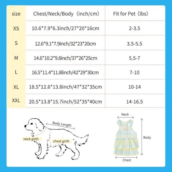 Girl Dog Dresses Pet Princess Dress Puppy Clothes For Small Medium Large Dogs Outdoor Skirt For Puppy Cute Pet Outfit Apparel - Image 3