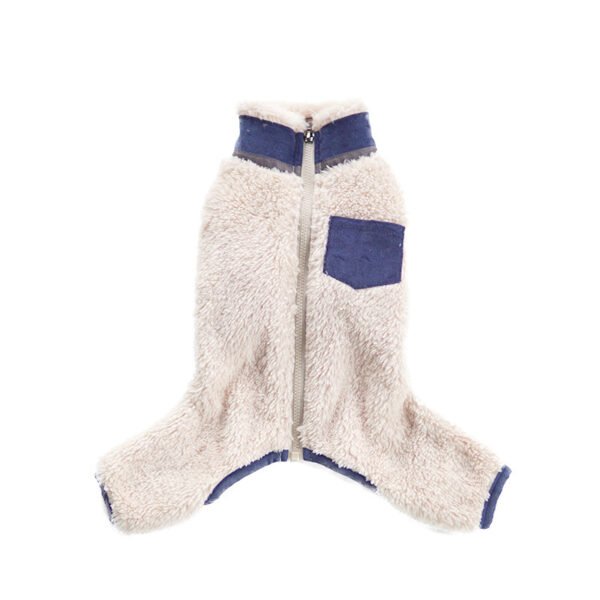 Pet Winter Plush Collar Padded Coat - Image 2