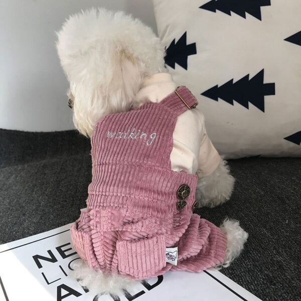 Autumn And Winter Pet Corduroy Overalls - Image 2