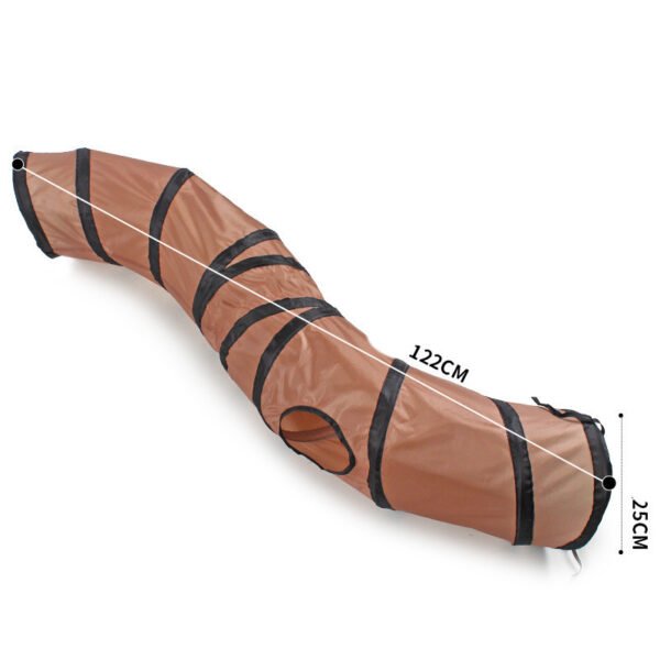 Pet Cat Bending S-shaped Collapsible Tunnel Toys - Image 4