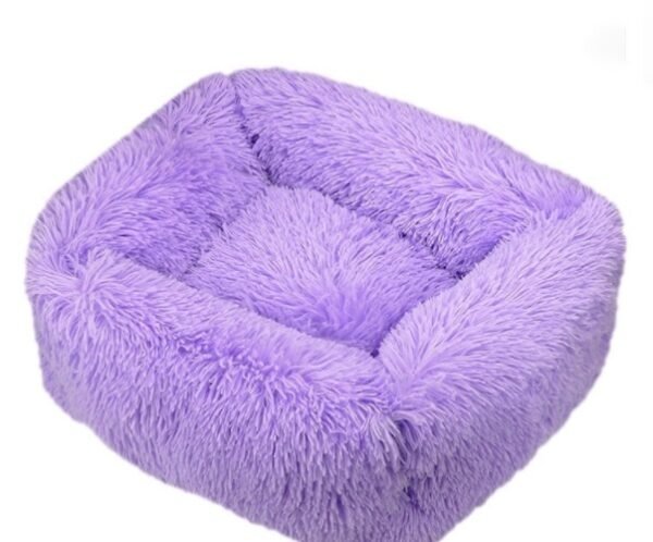 Winter Plush Pet Nest Square Mat - Image 3