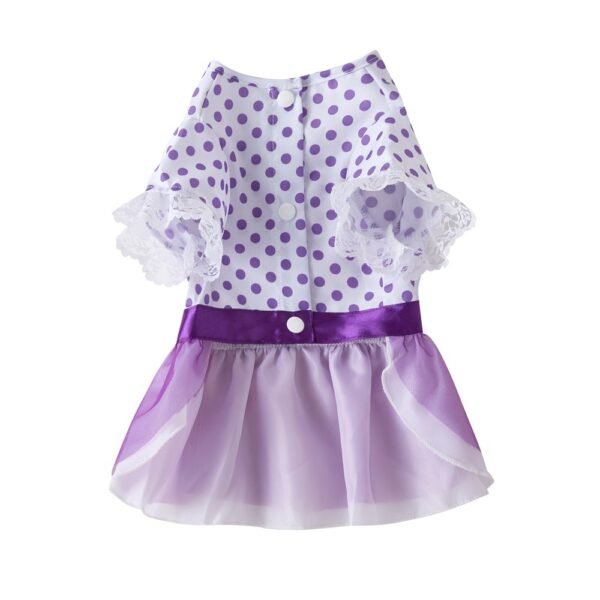 Dog Clothes Pet Polka Dot Breathable Princess Tulle Skirt - Image 4