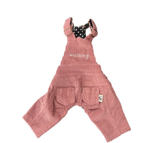 Autumn And Winter Pet Corduroy Overalls - Image 5