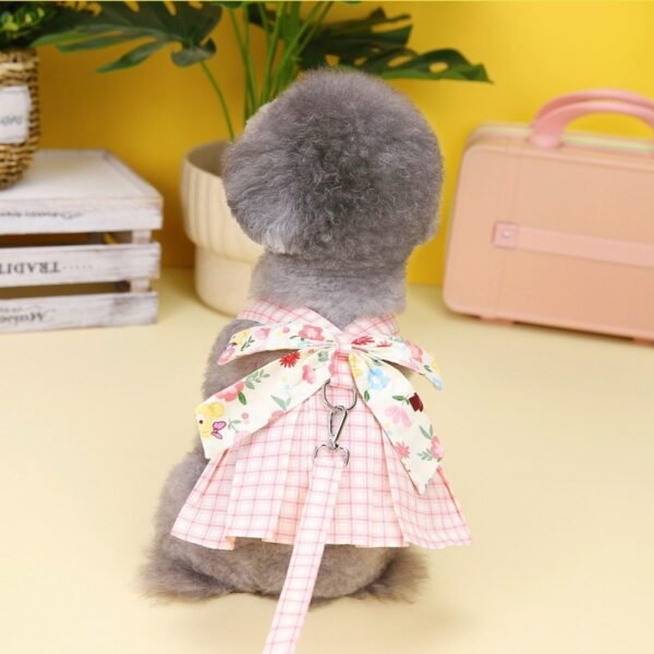Plaid Patchwork Corset Pet Princess Dress - Image 8