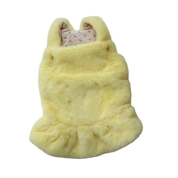 Dog Clothes Pet Autumn And Winter Warm Rabbit Fur Princess Skirt - Image 10