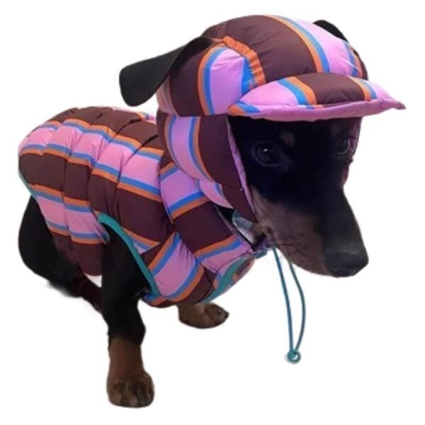 Autumn And Winter Pet Striped Vest - Image 5