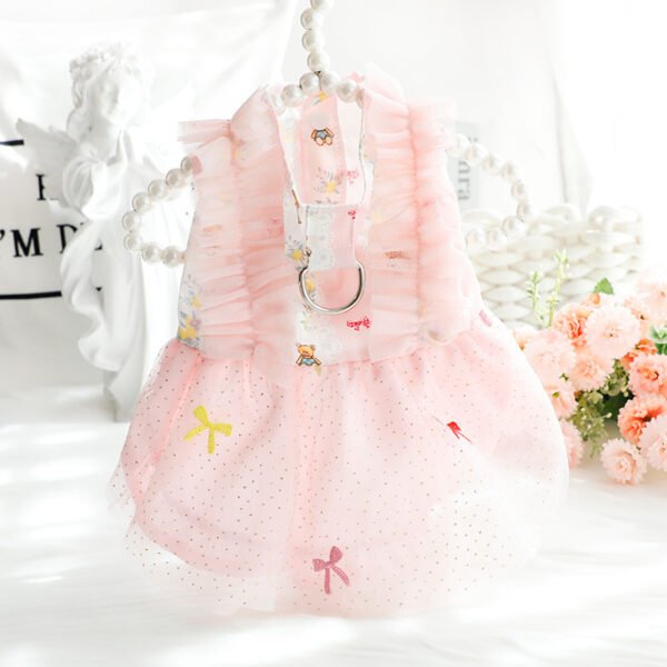 Dog Clothes Thin Cat Princess Skirt Embroidered Pet - Image 3