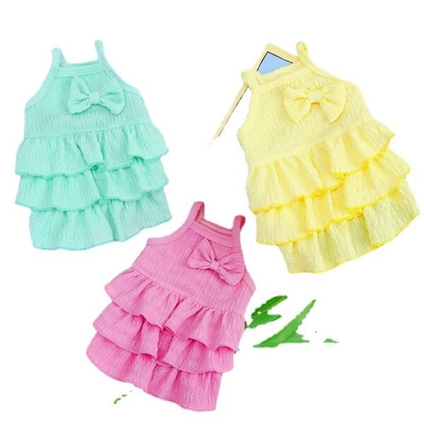 Pet Dog Princess Dress Thin Teddy Bichon Small Dog Clothing Hair Candy Layered Skirt - Image 2