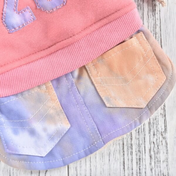 Pet Dog Jersey Denim Skirt Autumn Winter Pet Dog Clothes - Image 5
