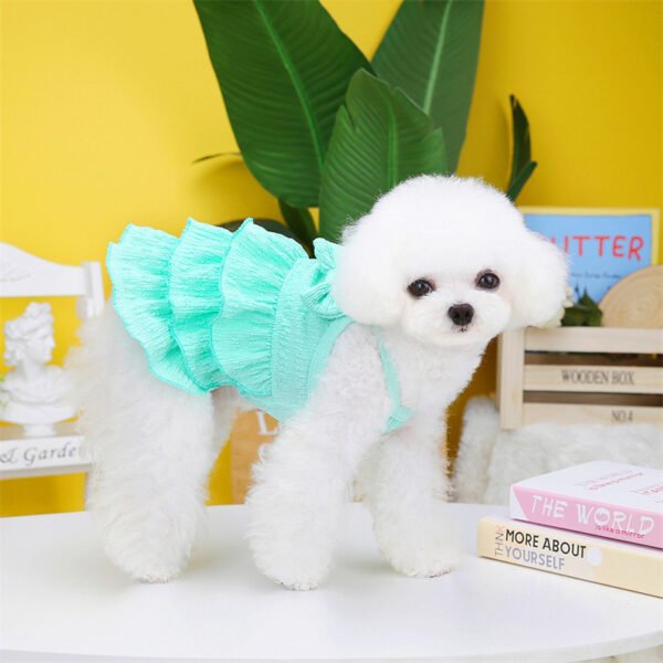 Pet Dog Princess Dress Thin Teddy Bichon Small Dog Clothing Hair Candy Layered Skirt - Image 3