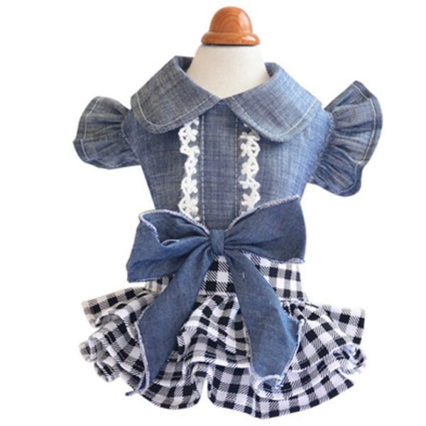 Pet Clothes Princess Dress Bow Skirt Teddy Dress - Image 3