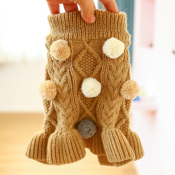 Pet Warm Warm Skirt Princess Ball Ball Woolen Skirt - Image 5