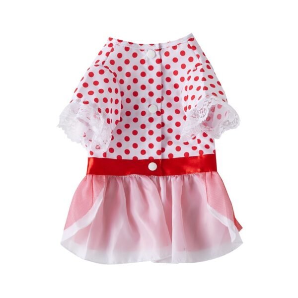 Dog Clothes Pet Polka Dot Breathable Princess Tulle Skirt - Image 5