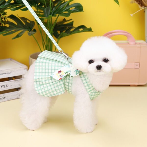 Plaid Patchwork Corset Pet Princess Dress - Image 9