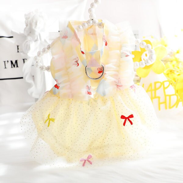 Dog Clothes Thin Cat Princess Skirt Embroidered Pet - Image 5