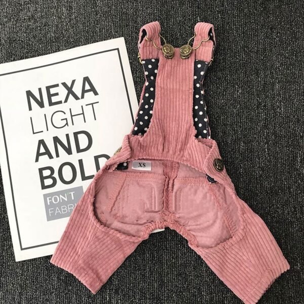 Autumn And Winter Pet Corduroy Overalls - Image 3